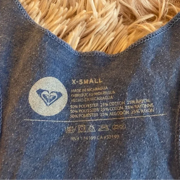 Roxy Racerback Blue Tank top - Picture 5 of 6